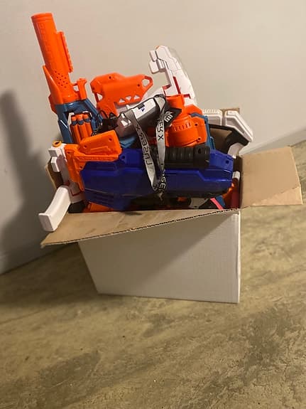 Nerf leksaksvapen blandat paket