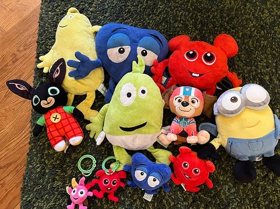 Greta Gris, Paw Patrol och babblarna mjukisdjur med mera