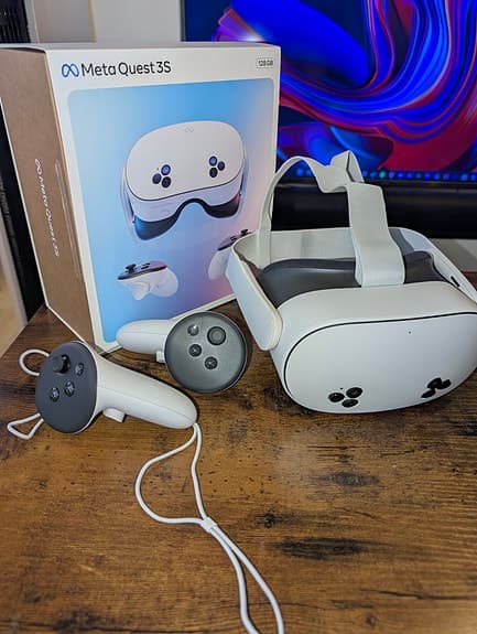 Meta Quest 3S 128GB VR‑headset med handkontroller