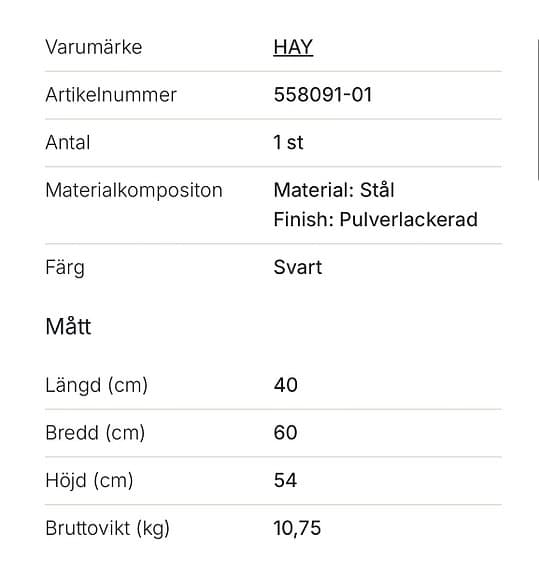 HAY tray table