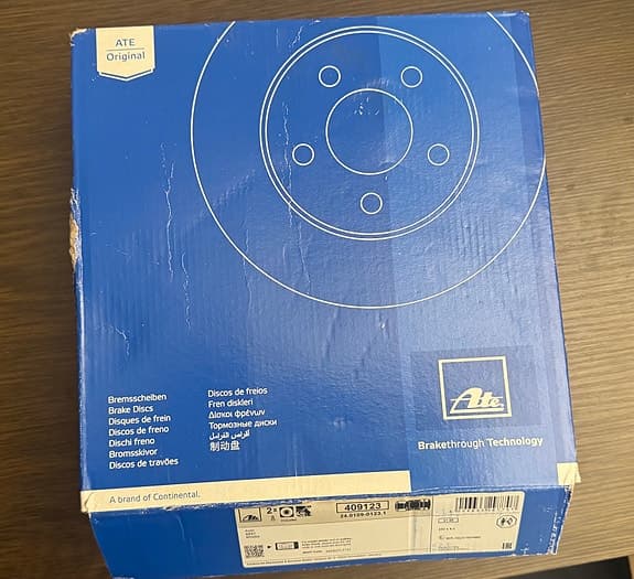 ATE bromsskivor + bromsbelägg bak 230mm – nya/oanvända