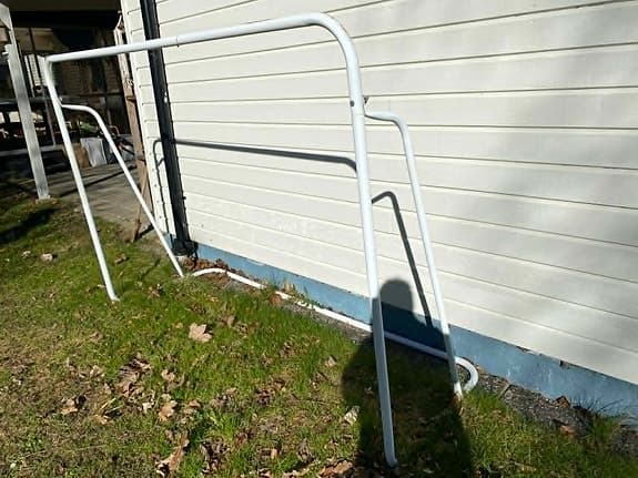Football goal (no net)