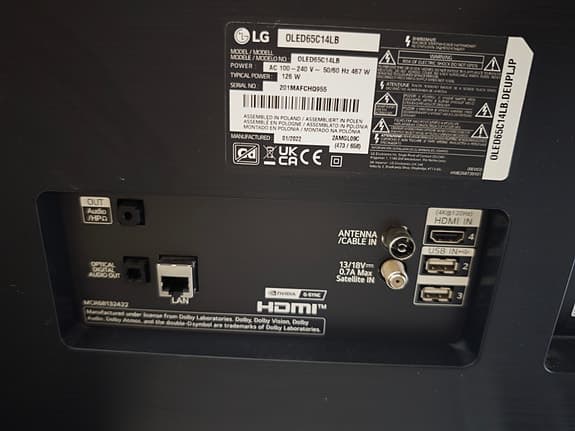 LG OLED 65" C1 Serie(very good condition)