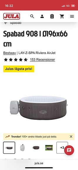 Bestway Lay-Z-Spa Riviera AirJet spabad