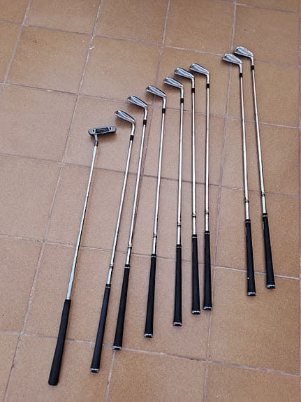 Golf järnset Mizuno MP-64, driver,  wood Taylormade, wood Callaway