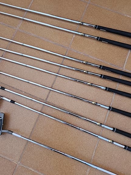 Golf järnset Mizuno MP-64, driver,  wood Taylormade, wood Callaway