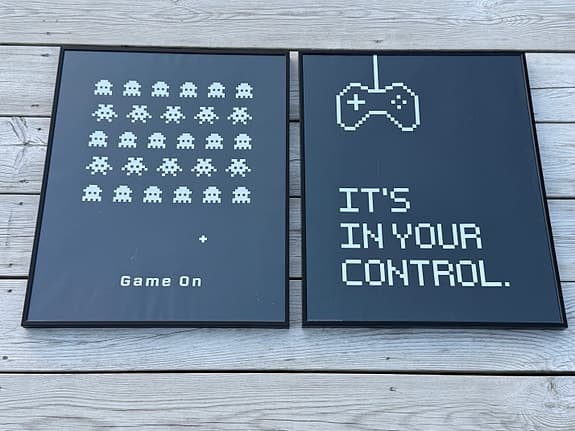 Tavlor med gaming motiv