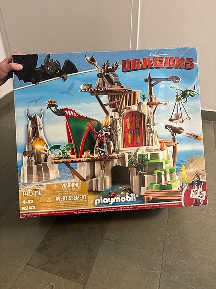 Playmobil Dragons lekset borg med drakar