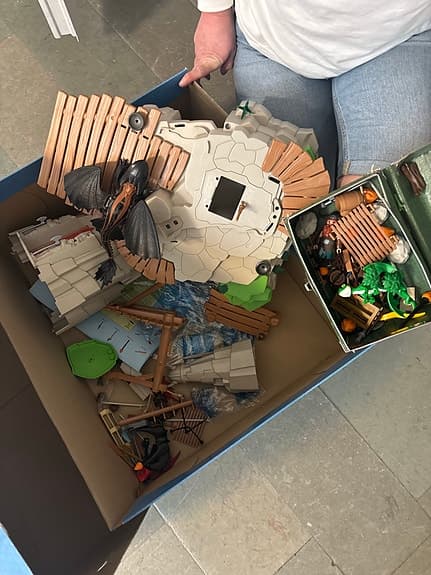 Playmobil Dragons lekset borg med drakar