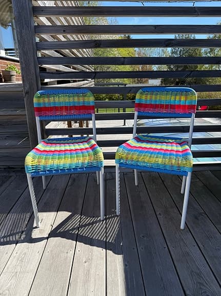 Barnstolar i konstrotting- ikea
