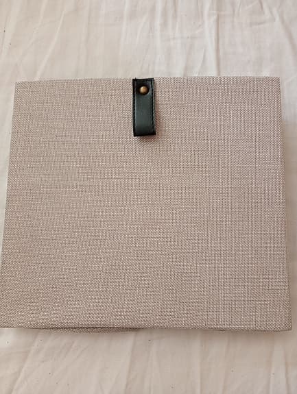 Förvaringslådor Kvadrat Linnelook 6 stk.