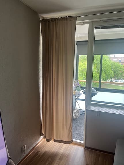 Sammet gardin mörklagt 2 st kappor