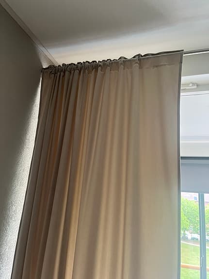 Sammet gardin mörklagt 2 st kappor