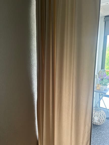 Sammet gardin mörklagt 2 st kappor