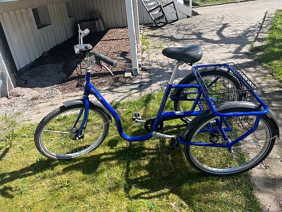 Skeppshult trehjuling cykel 24" M blå unisex