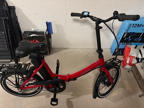 Elcykel Ecoride Flexer 20 AXS Fold H-3 röd