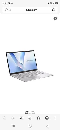 Asus Vivobook laptop 17 tum silver