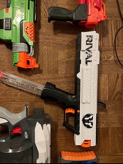 Nerf leksaksvapen paket med flera blasters