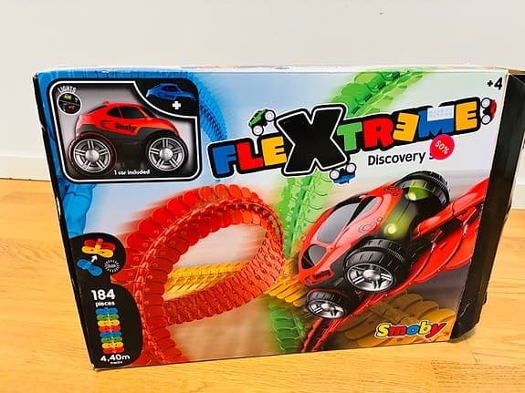 FleXtreme bilbana + bil – komplett set barn