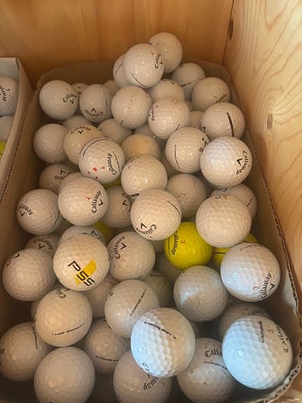 30st Callaway chrome soft golfbollar