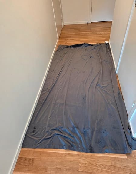 Sammetsgardin 3stycken