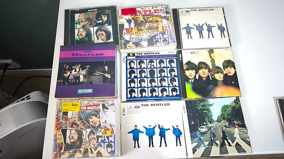 The Beatles samling CD-skivor