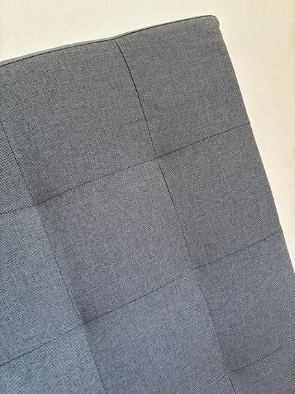 Mio sänggavel grå textil