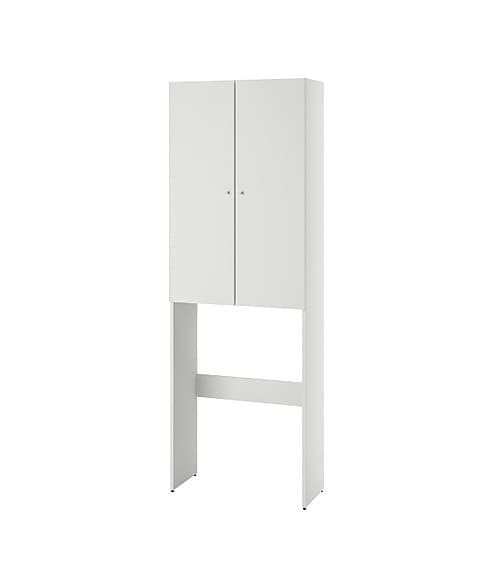 Ikeda Vitt badrumsskåp med ben och hyllplan model Nisjön