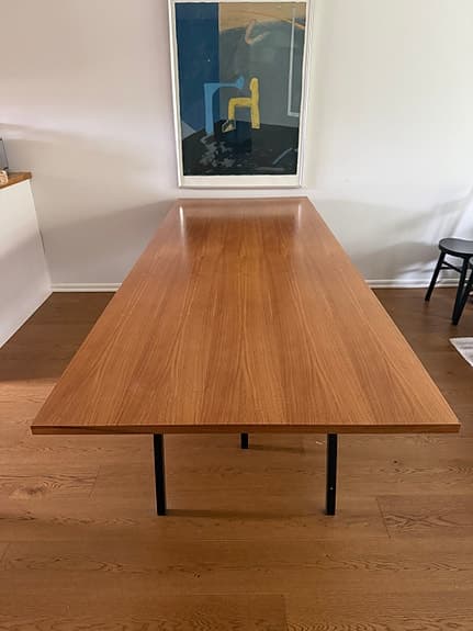 Hay matbord i trä walnut design Leif Jorgensen