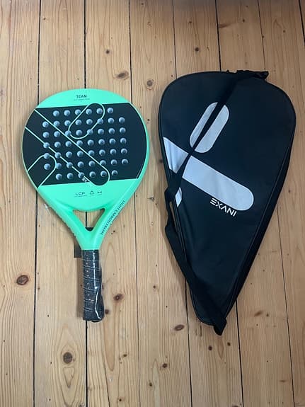 Exani padelracket grön med fodral (Helt ny)