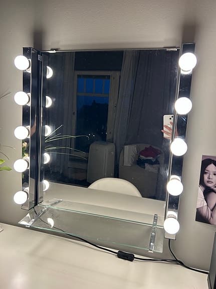 Spegel med separat belysning 2st IKEA Ledsjö LED