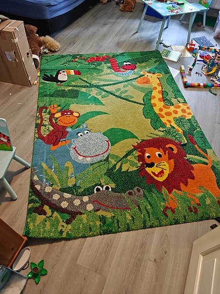 IKEA barnmatta djungelmotiv
