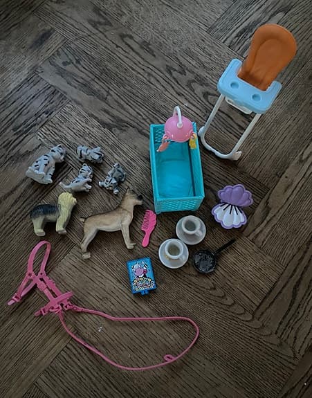Barbies med tillbehör