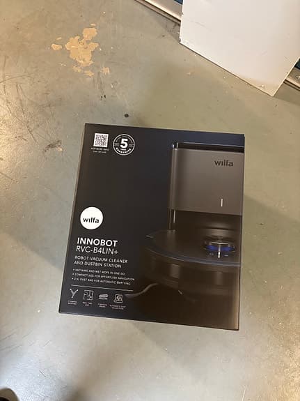 Wilfa Innobot Rvc-b4lin+ robotdammsugare med tömningsstation