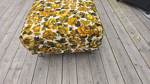 Sittpall, omklädd