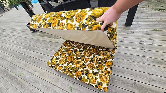 Sittpall, omklädd