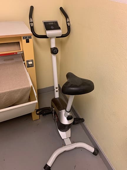 Motionscykel med display