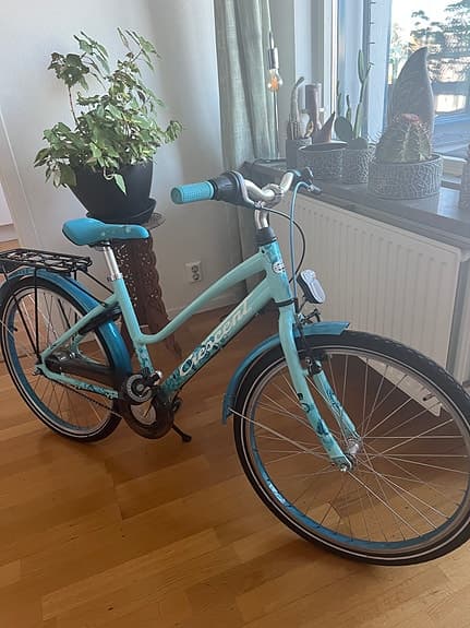 Crescent barncykel 24" turkos Kvinna