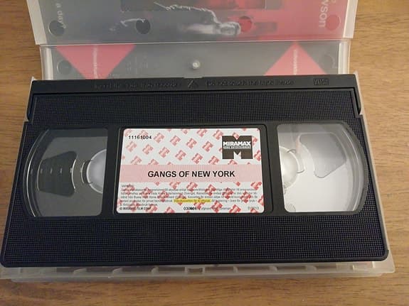 MGskick-VHS Gangs of New York, Speed, De Omutbara, Air Force One, m.m