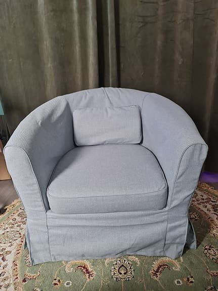 IKEA TULLSTA fåtölj – mycket fint skick + extra fodral & kvitto