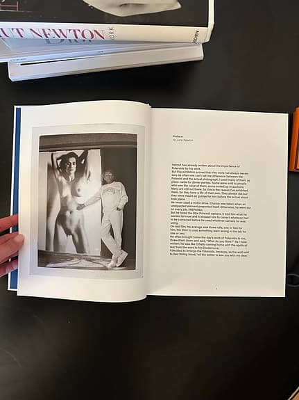 Helmut Newton polaroids coffee table book