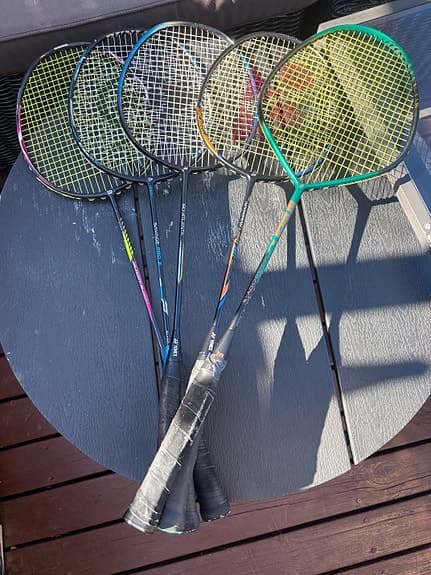 Badmintonracket flera stycken