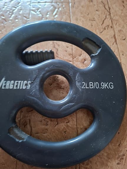 Energetics hantelstång med viktskivor