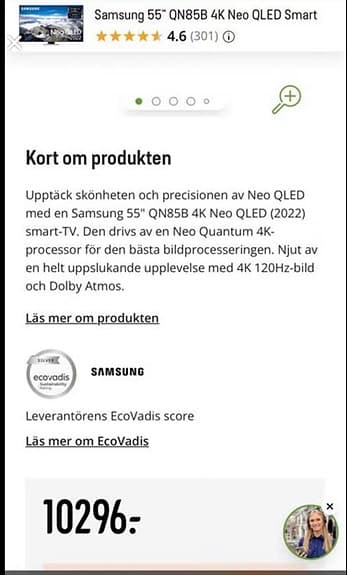 Samsung Neo QLED 55" 4K TV 120 Hz