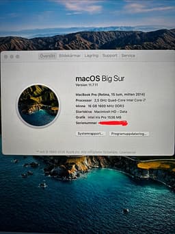 Apple MacBook Pro 15" laptop silver