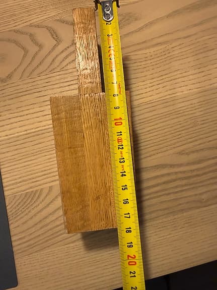 IKEA sängben i massiv ek