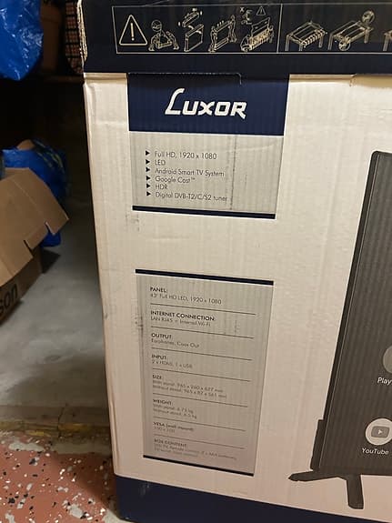 Luxor LX4340FHD 43" Full HD LED Android TV