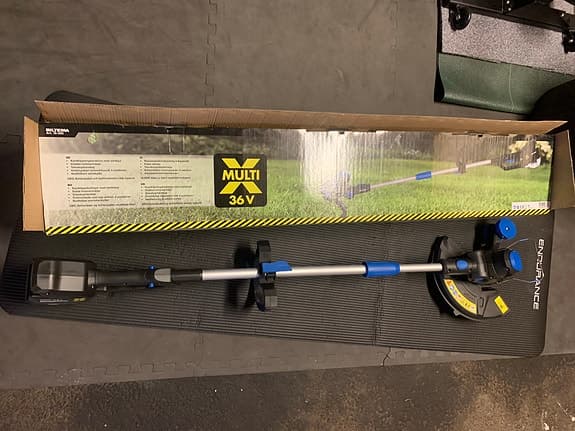 Biltema Multi X 36V grästrimmer batteridriven