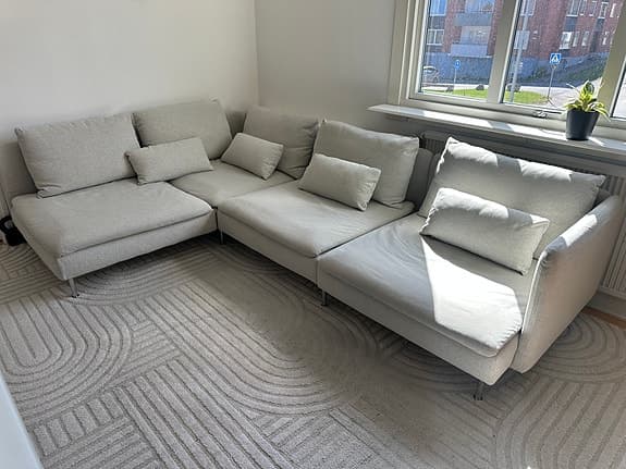 4-sits IKEA Söderhamn soffa – Gunnared beige, mycket fint skick