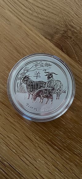 Australien 1 Dollar silvermynt 2015 Year of the Goat